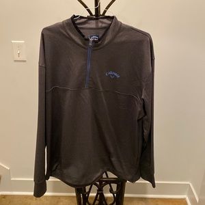 Calloway 2X weather series quarter zip pullover. Grey in color.